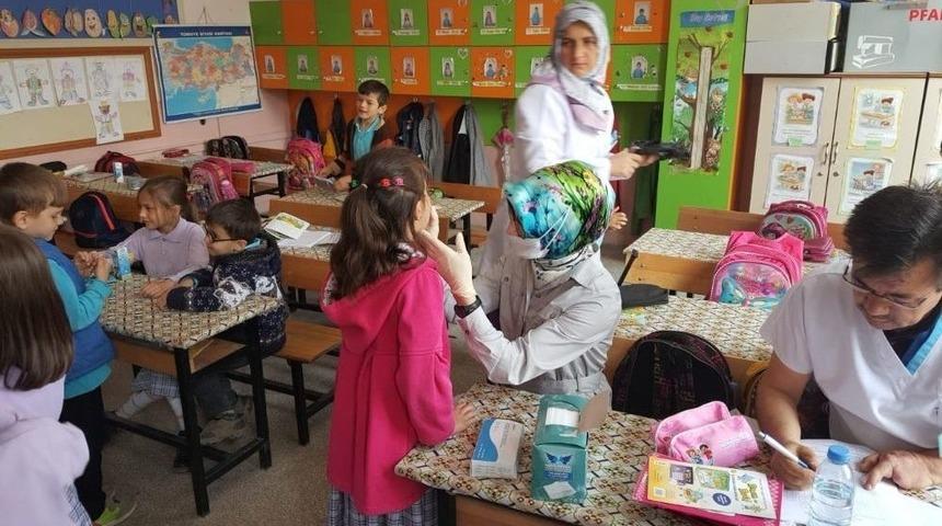 Hisarcık&rsquo;ta 600 &Ouml;ğrenciye Diş Taraması Ve Flor Vernik Uygulaması