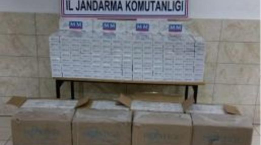 Jandarma Tarafından 7 Bin 730 Paket Ka&ccedil;ak Sigara Ele Ge&ccedil;irildi