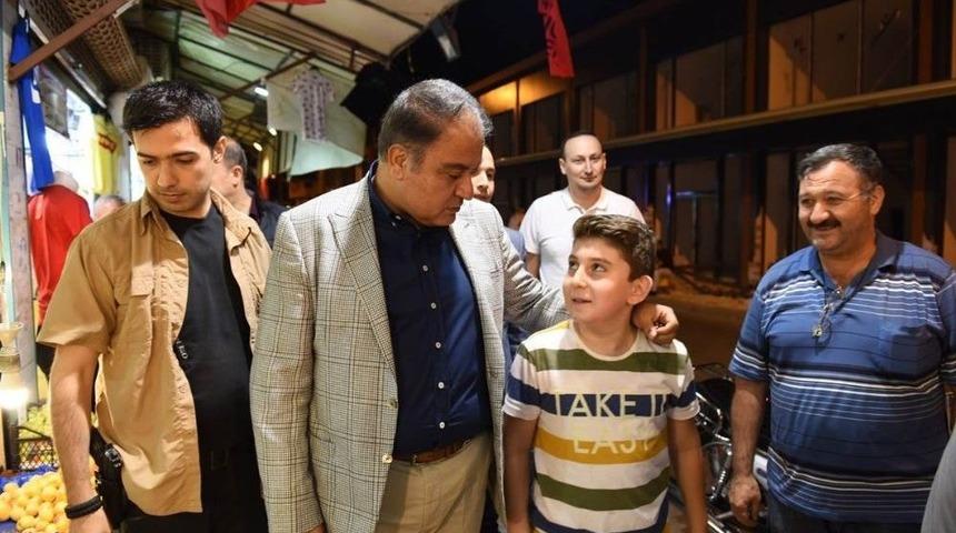 Vali Tekinarslan&rsquo;dan İftar Sonrası &Ccedil;arşı Gezisi