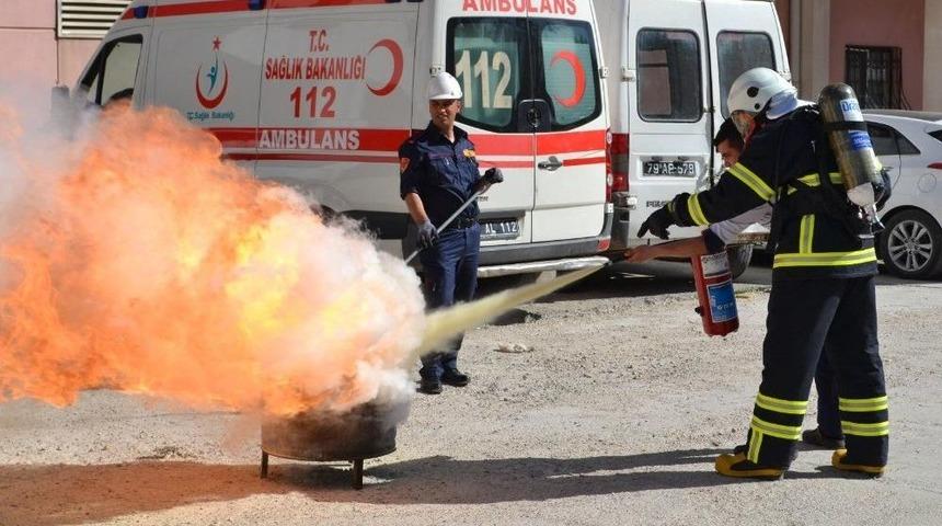 İtfaiye Müdürlüğü Eğitimlere Devam Ediyor