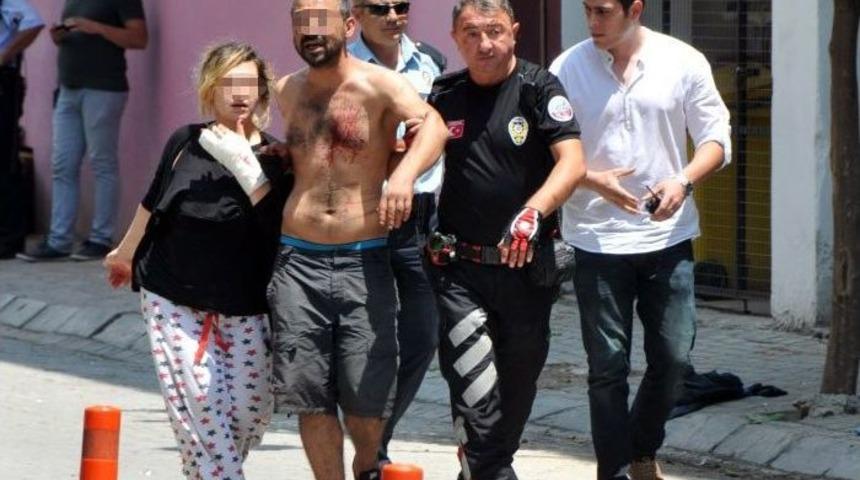 Elindeki Bı&ccedil;akla Sokakta Tehditler Savurdu