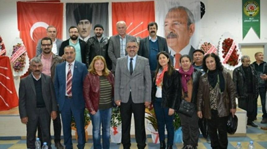 Chp Mut İl&ccedil;e Başkanlığına G&uuml;nay Yeniden Se&ccedil;ildi