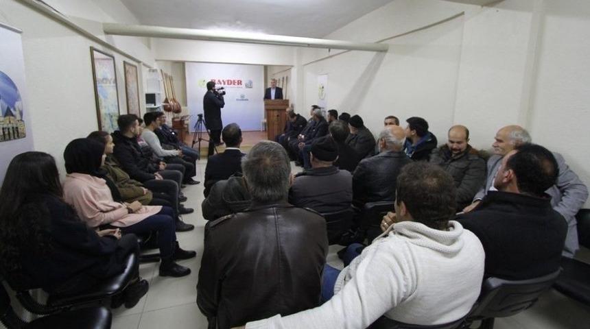 Başkan Memiş K&uuml;lt&uuml;r Sohbetlerine Konuk Oldu