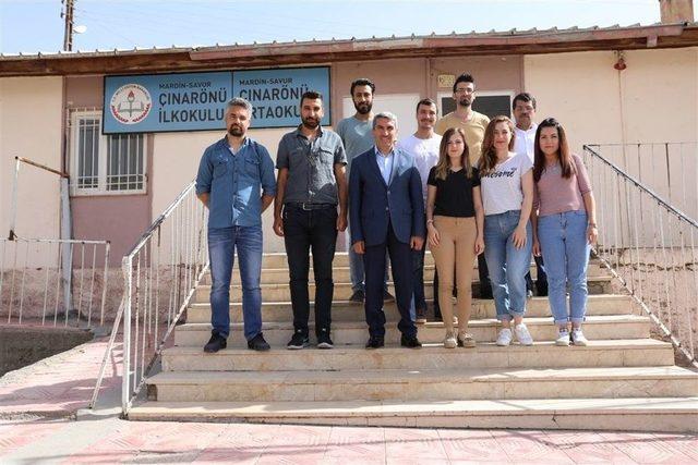 Mardin Milli Eğitim Müdürü Sarı Kırsaldaki Öğrencilerle Bir Araya Geldi