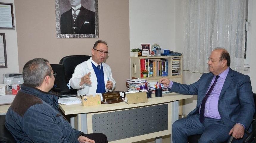 Başkan &Ouml;zakcan 7 Nolu Sağlık Ocağı&rsquo;nı Ziyaret Etti