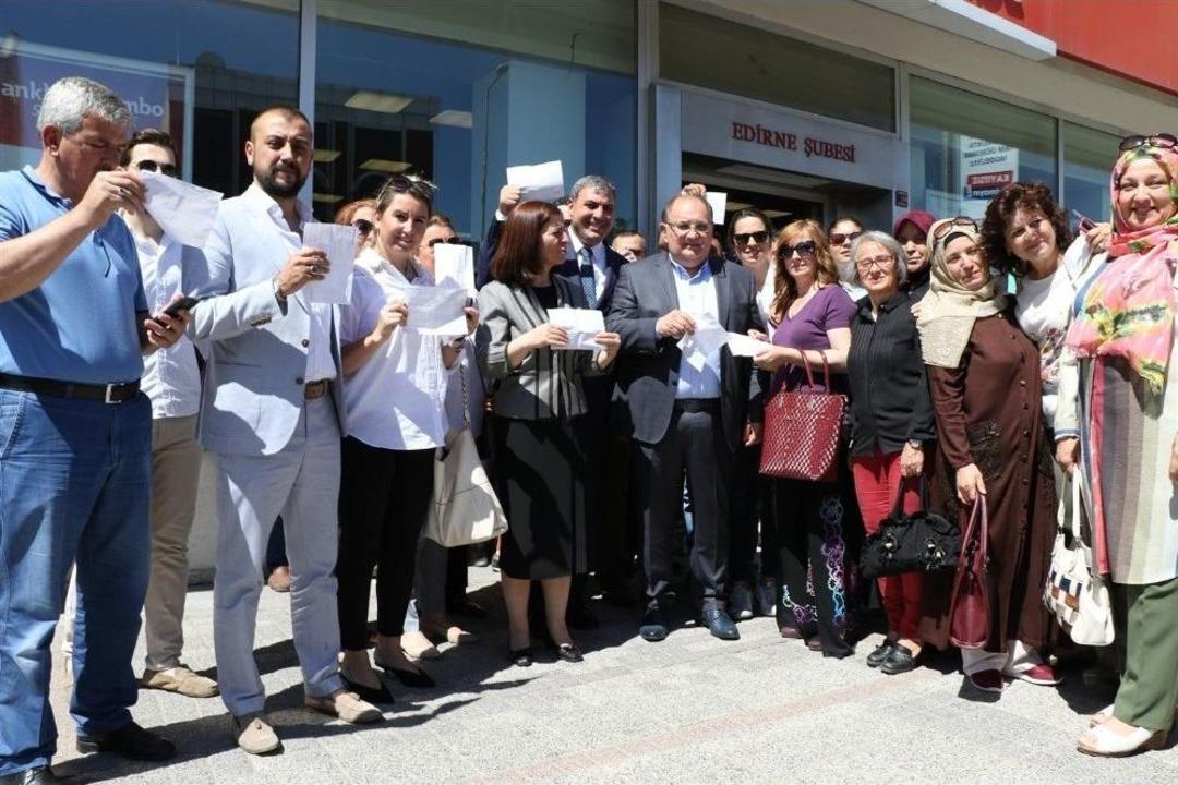 Edirne&rsquo;de Cumhurbaşkanı Erdoğan&rsquo;a Sevgi Seli