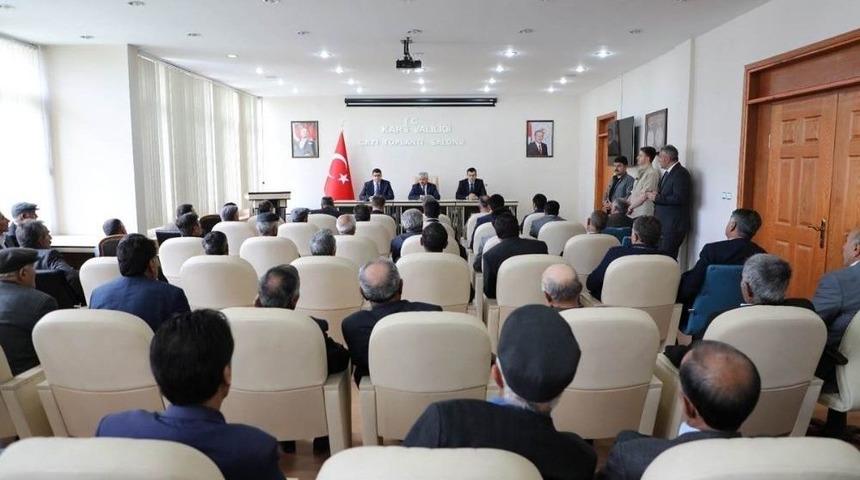 Merkez K&ouml;y Muhtarlarıyla &lsquo;se&ccedil;im G&uuml;venlik Toplantısı&rsquo; Yapıldı