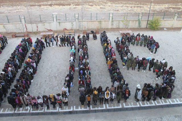 Silopi’de Öğrencilerden Koreografili Kudüs Tepkisi