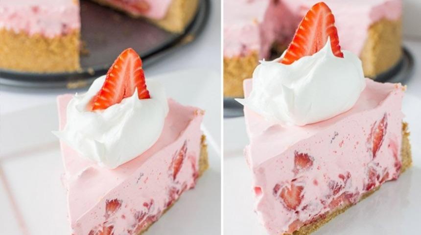 Çilek Kremalı Pasta