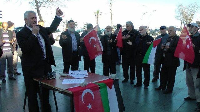 Akçakoca’da Stk Temsilcileri, Abd’nin Kudüs Kararını Protesto Ettiler