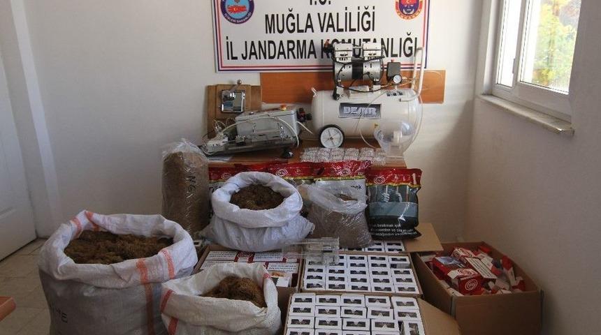 Jandarmadan Ka&ccedil;ak Sigara Operasyonu