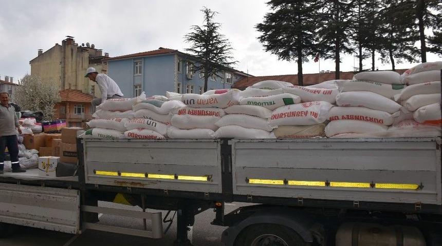 Dursunbey&rsquo;den Doğu Guta&rsquo;ya Yardım Tırı Gidiyor