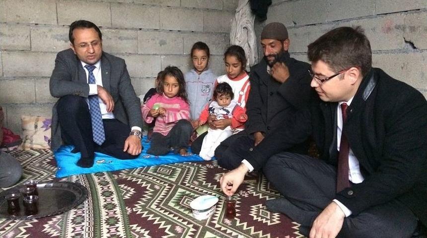 Nurdağı Kaymakamı D&uuml;zg&uuml;n&rsquo;den Ev Ziyaretleri