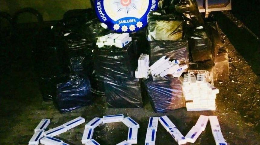 Durdurulan Tır İle Minib&uuml;ste 55 Bin Paket Ka&ccedil;ak Sigara Ele Ge&ccedil;irildi