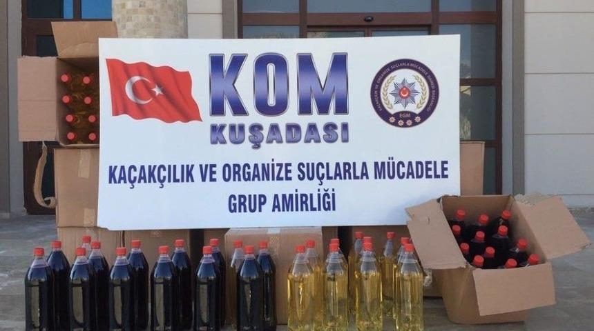 Kuşadası&rsquo;nda Ka&ccedil;ak Şarap Operasyonu