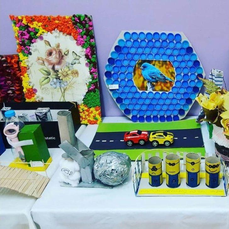 Atık Malzemeleri Sanat Eserlerine Dönüştürdüler G3