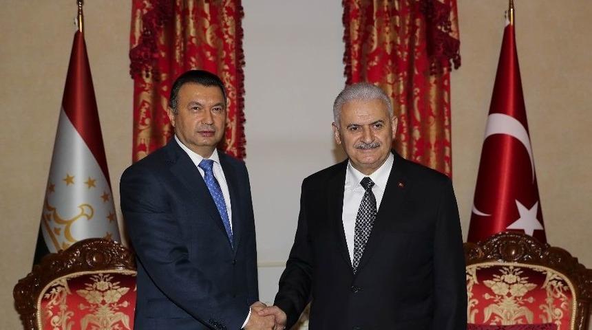 Başbakan Yıldırım, Tacikistan Başbakanı Rasulzade İle Bir Araya Geldi