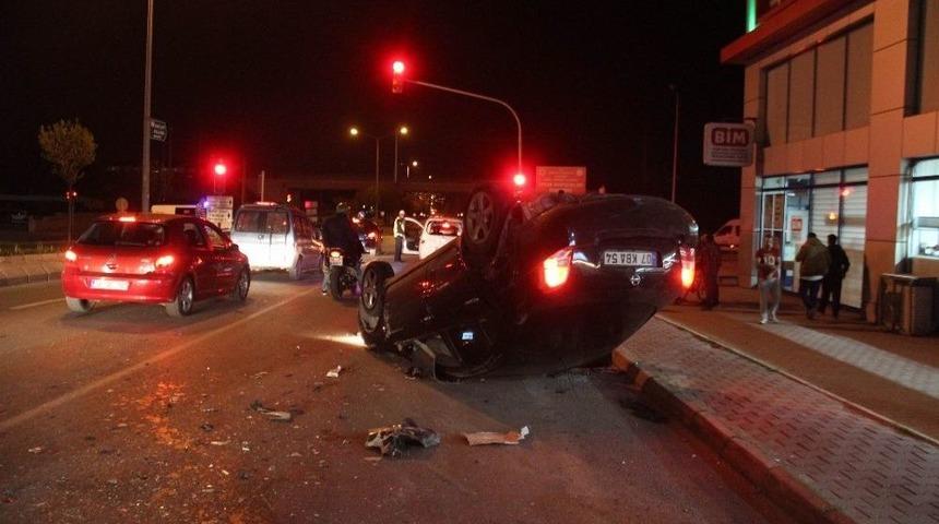 Takla Atan Otomobilin S&uuml;r&uuml;c&uuml;s&uuml; Kaza Yerinden Ka&ccedil;tı
