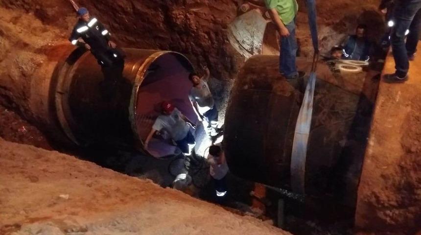 2.20&rsquo;lik Boru Değişti, Kesinti Bitiyor