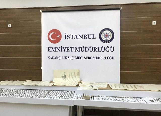 İstanbul’da Aralarında Dîvân-ı Hümâyun Beratlarının Da Olduğu Bin 512 Parça Tarihi Eser Ele Geçirildi