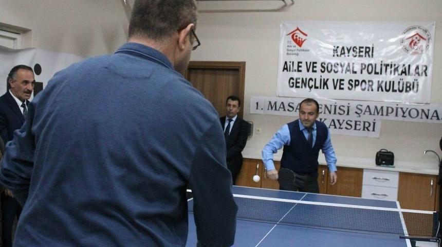 Aile Ve Sosyal Politikalar İl M&uuml;d&uuml;rl&uuml;ğ&uuml;nde Masa Tenisi Turnuvası Başladı