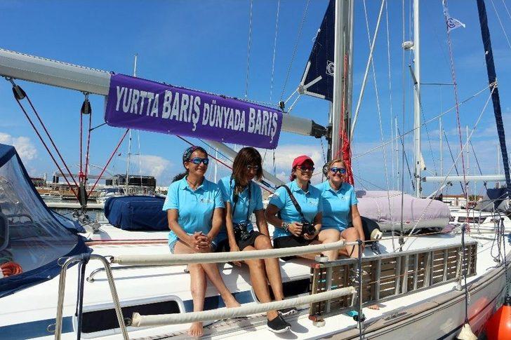 Bodrum’dan Barış İçin Yelken Açan 4 Kadın Alanya’da Mola Verdi G1
