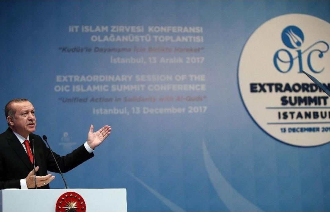 Cumhurbaşkanı Erdoğan: &ldquo;islam D&uuml;nyası Olarak Başkenti Kud&uuml;s Bağımsız Filistin Devletinden Asla Vazge&ccedil;meyeceğiz&rdquo;