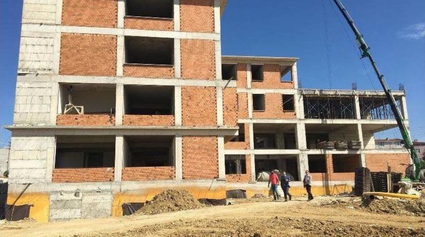 Ergene Kaymakamı Kızıltoprak Okul İnşaatlarını İnceledi