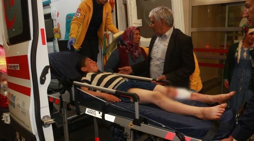 &Uuml;zerinden At Arabası Ge&ccedil;en &Ccedil;ocuk Yaralandı