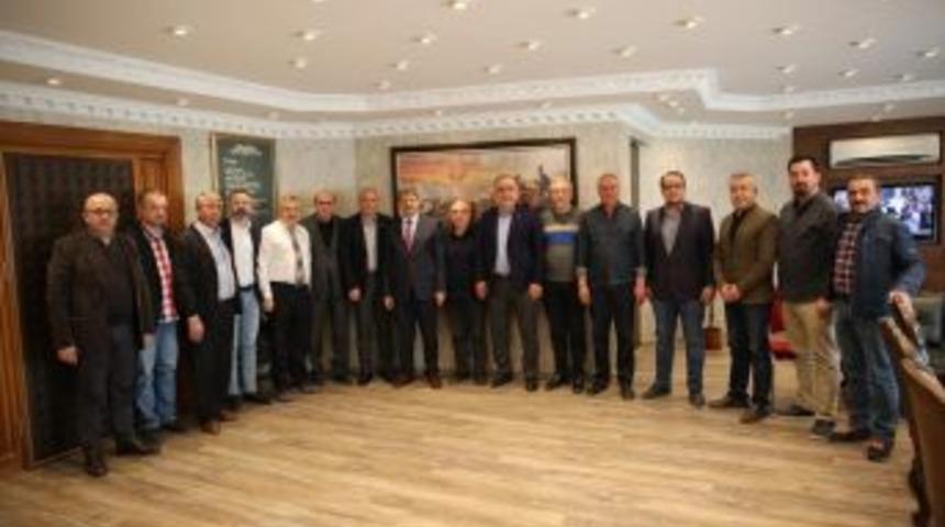 Başkan Akın, Tso Başkanı Ve &Uuml;yelerini Ağırladı