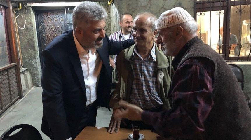Trabzon Milletvekili Adnan G&uuml;nnar, Se&ccedil;im &Ccedil;alışmalarını Ortahisar İl&ccedil;esinde S&uuml;rd&uuml;rd&uuml;