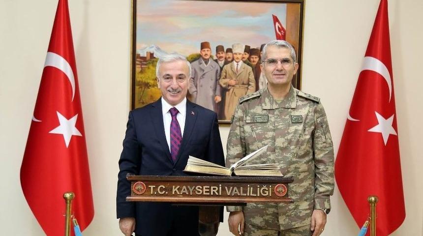 4. Kolordu Komutanı Korgeneral Sivri Vali Kam&ccedil;ı&rsquo;yı Ziyaret Etti