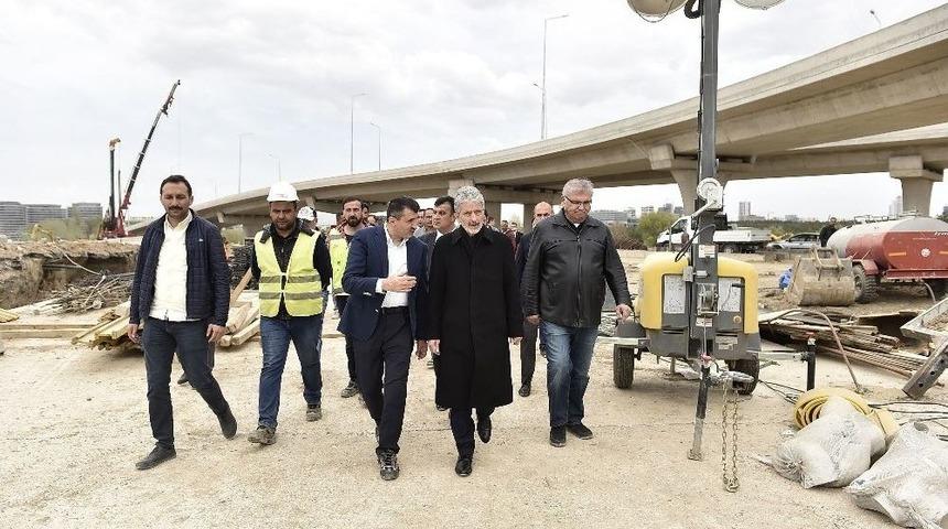 Başkan Tuna Devam Eden Projeleri İnceledi