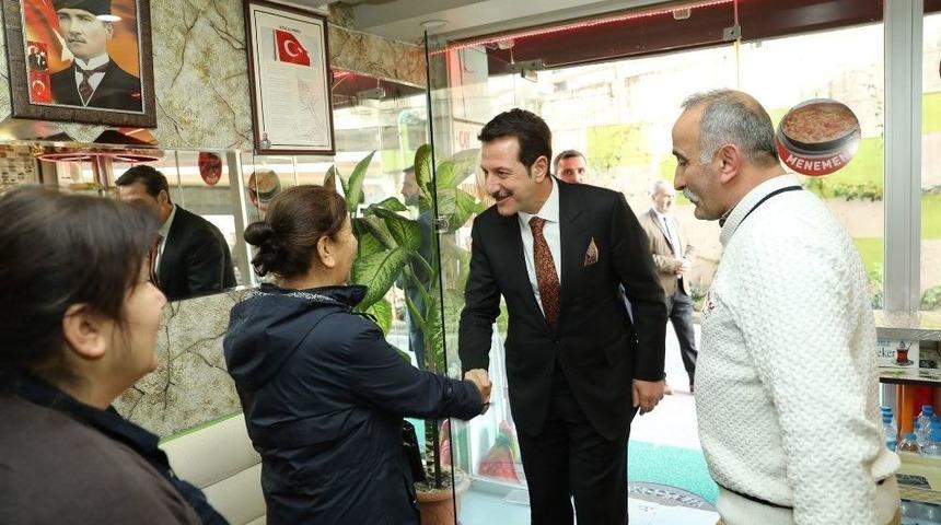 Başkan Tok&rsquo;un Ağabali Caddesi Gezisi