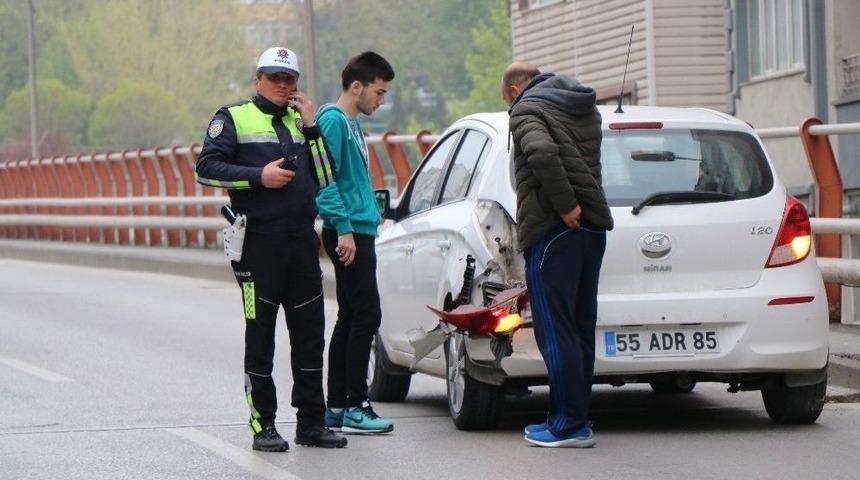 Samsun&rsquo;da Zincirleme Kaza: 4 Yaralı
