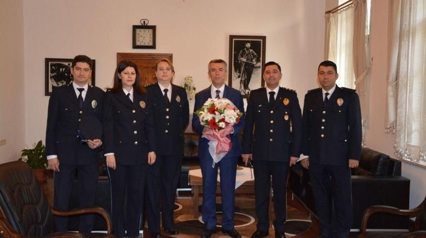 Polis&rsquo;ten Kaymakam Sırmalı&rsquo;ya Ziyaret