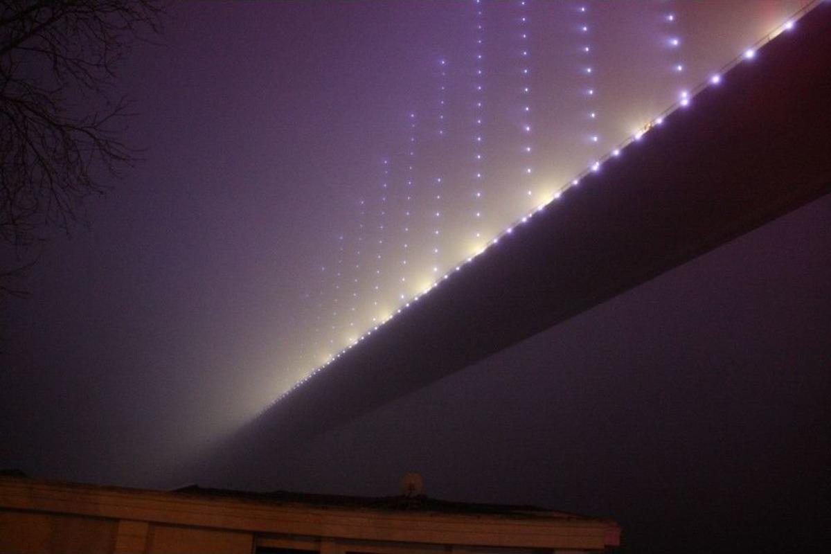 15 Temmuz Şehitler K&ouml;pr&uuml;s&uuml; Siste Kayboldu