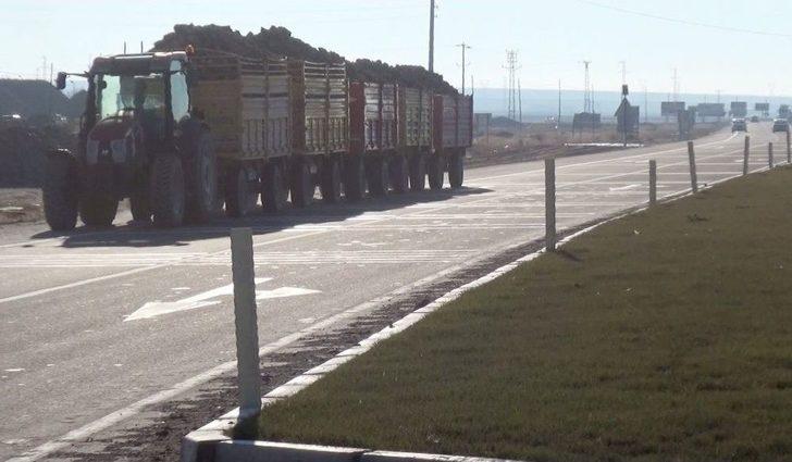 (özel Haber) Karayolunda Traktör Ve Uzun Römork Tehlikesi G4