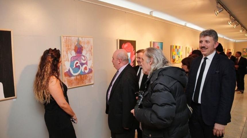 Sanata G&ouml;n&uuml;l Veren &Ouml;ğretmenlerden Resim Sergisi