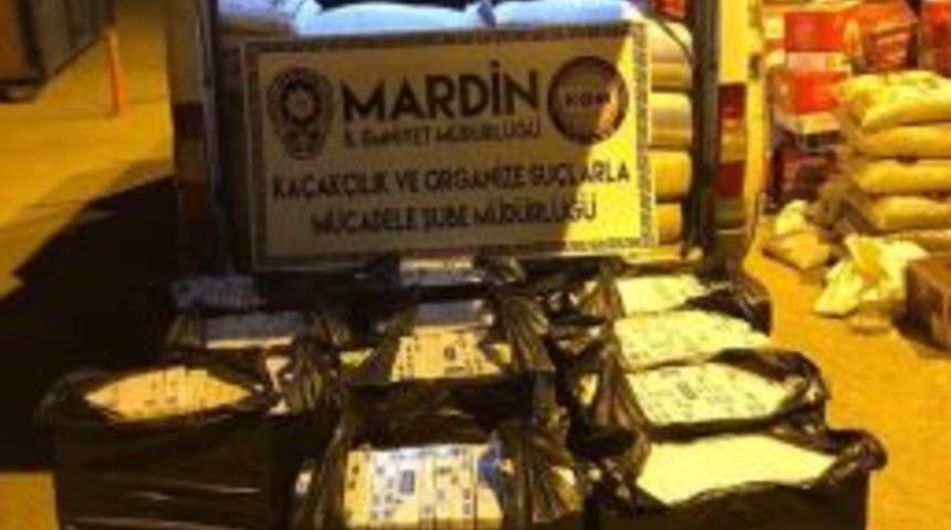 Midyat&rsquo;ta 10 Bin Paket Ka&ccedil;ak Sigara Ele Ge&ccedil;irildi