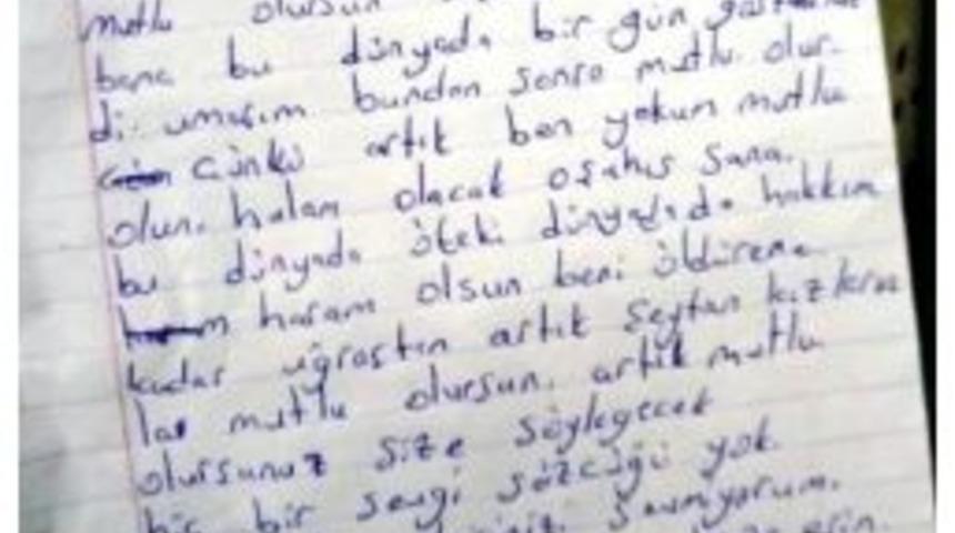 Geriye Bıraktığı Notta Cinnete G&ouml;t&uuml;ren Sebepleri Anlattı