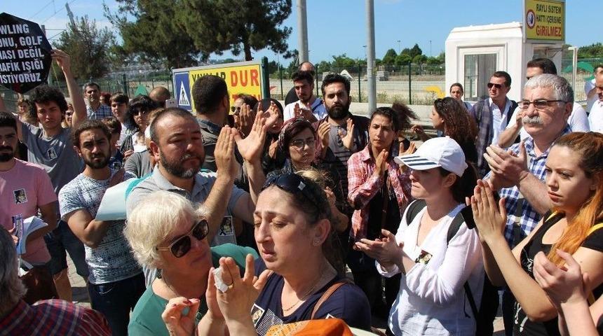 Azra İ&ccedil;in Yapılan Eylemde Gerginlik