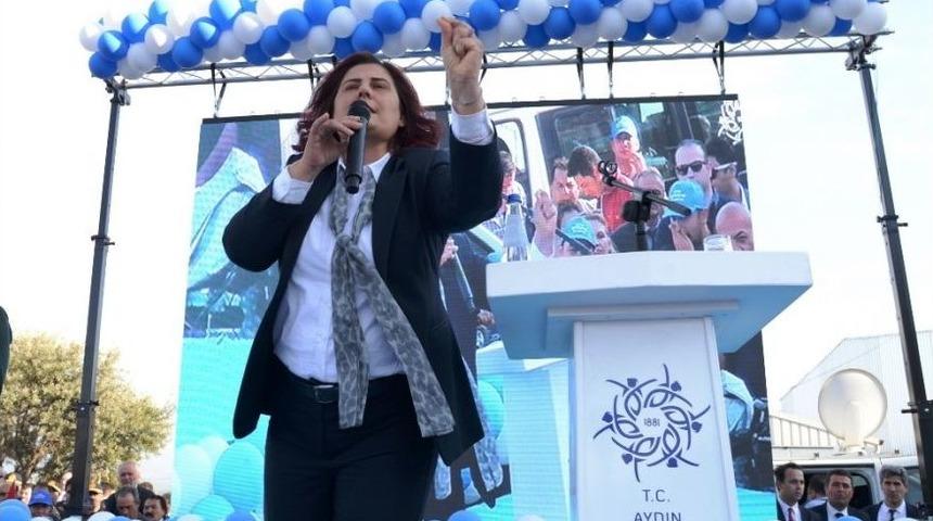 Başkan &Ccedil;e&ccedil;rioğlu, Karacasu Spor Ve Sosyal Tesisinin Temelini Attı