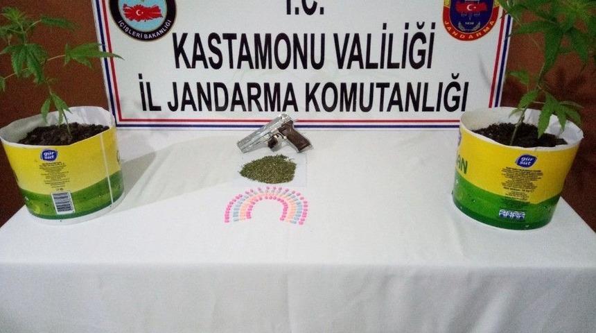 Kastamonu&rsquo;da Ev İ&ccedil;erisine Kurdukları Serada Uyuşturucu Yetiştirdiler