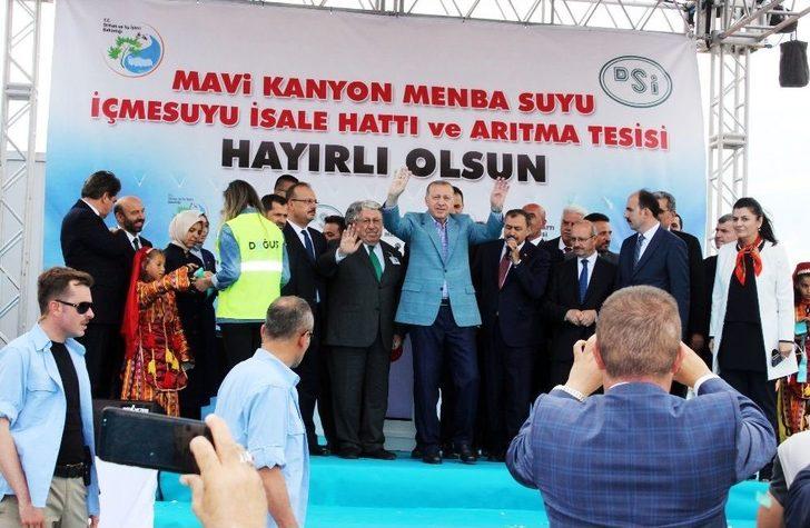 Cumhurbaşkanı Erdoğan Mavi Tünel İçme Suyu İsale Hattı Ve Arıtma Tesisini Açtı G1