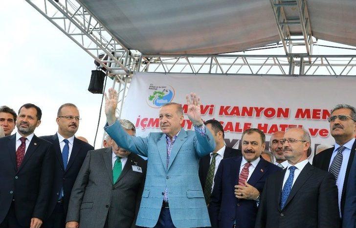 Cumhurbaşkanı Erdoğan Mavi Tünel İçme Suyu İsale Hattı Ve Arıtma Tesisini Açtı G3
