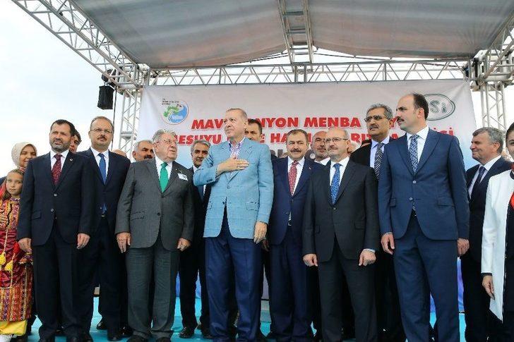 Cumhurbaşkanı Erdoğan Mavi Tünel İçme Suyu İsale Hattı Ve Arıtma Tesisini Açtı G5