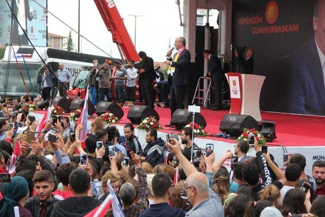 Chp’nin Cumhurbaşkanı Adayı Muharrem İnce Malatya’da