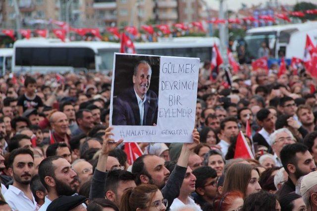 Chp’nin Cumhurbaşkanı Adayı Muharrem İnce Malatya’da