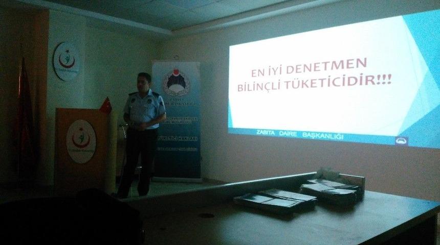 Zabıtalar Sağlık &Ccedil;alışanlarını Ve Muhtarları Bilgilendirdi